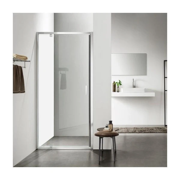Душові двері в нішу Dusel FA-518 розпашна, скло прозоре (100х195 см) - фото 1