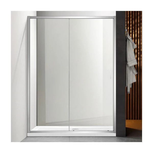 Душові двері в нішу Dusel FA-517 розсувні, скло прозоре (100х195 см) - фото 3