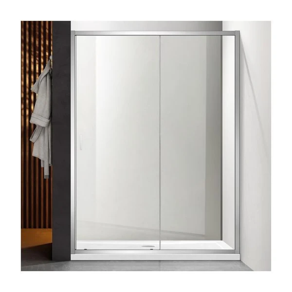 Душові двері в нішу Dusel FА-517 розсувні, скло прозоре (120х195 см) - фото 1