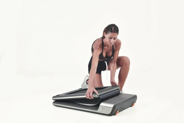 Бігова доріжка Toorx Treadmill WalkingPad with Mirage Display Mineral Grey (WP-G) - фото 1