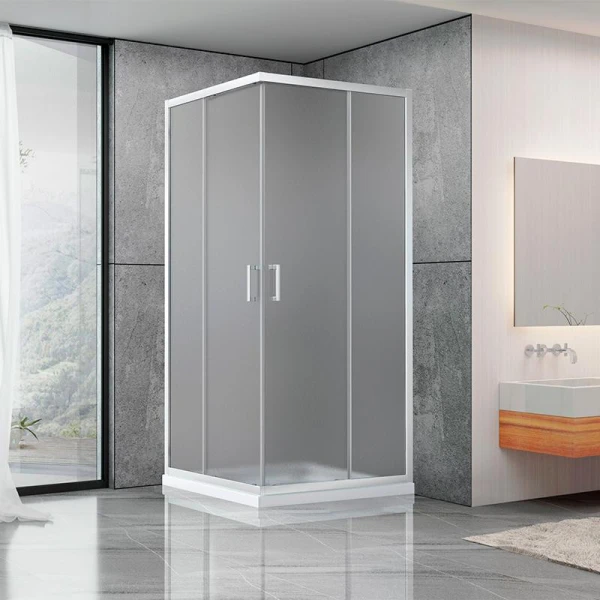 Душова кабіна Dusel A-513 100x100x190 шиншила - фото 0
