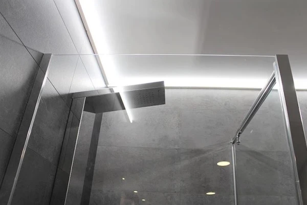 Душова кабіна Dusel A-516, 90х90х190, двері розпашні, матове скло (шиншила) - фото 5