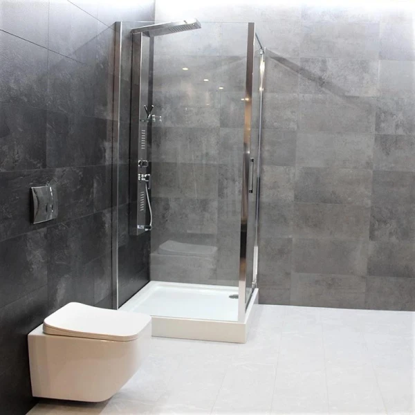 Душова кабіна Dusel А-516, 100х100х190, двері розпашні, скло прозоре - фото 7