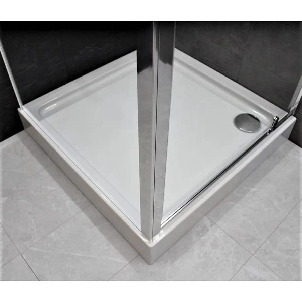 Душова кабіна Dusel А-516, 100х100х190, двері розпашні, скло прозоре - фото 8