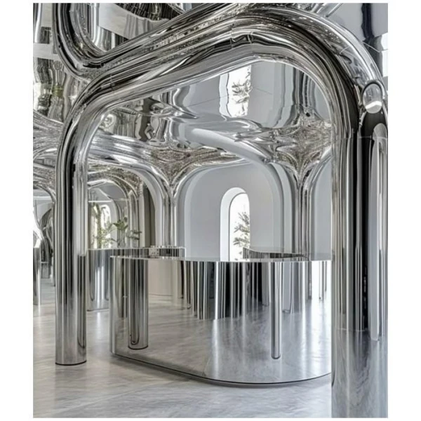 Дзеркальна стінова бамбукова панель BWD 8026-15 Mirror Silver (8026158) - фото 6