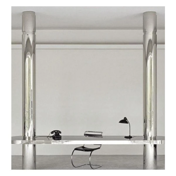 Дзеркальна стінова бамбукова панель BWD 8026-15 Mirror Silver (8026158) - фото 7