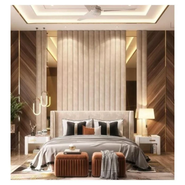 Стінова бамбукова панель BWD 8027-30 Mirror Gold Глянцева (8027308) - фото 12