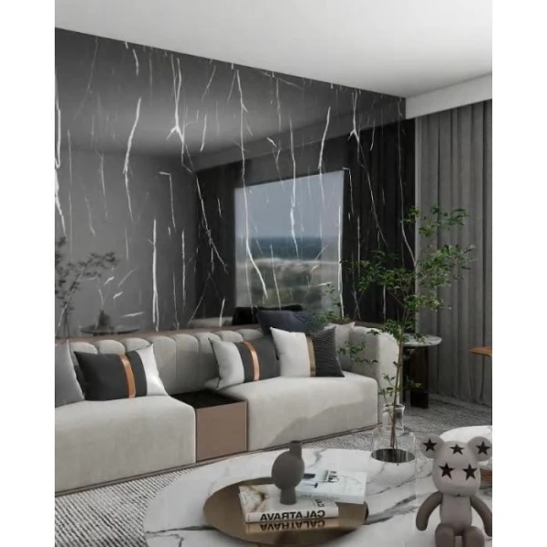 Стінова бамбукова панель BWD 8084-1 Marble Глянцева (808418) - фото 3