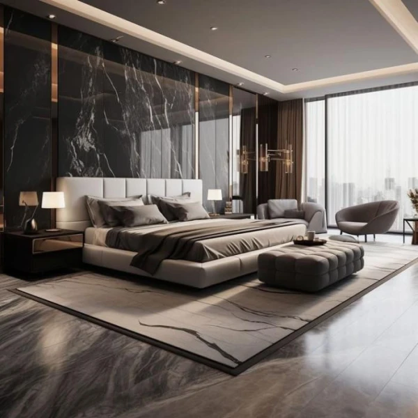 Стінова бамбукова панель BWD 8084-1 Marble Глянцева (808418) - фото 4