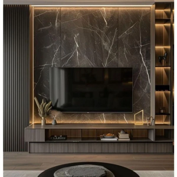 Стінова бамбукова панель BWD 8084-1 Marble Глянцева (808418) - фото 5
