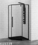 Душевая кабина Dusel DL197 Black Matt 90x90x190