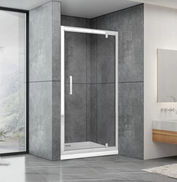 Душові двері в нішу Dusel FА-516 розпашні скло прозоре (90х190 см) - фото 0